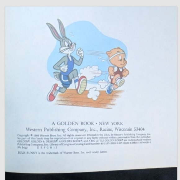 A Big Little Golden Book "Bugs Bunny and the Health Hog" - Picture 2 of 2
